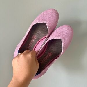 Rothy’s RETIRED Petal Pink Women’s 8.5 Round Toe Ballet Flats
